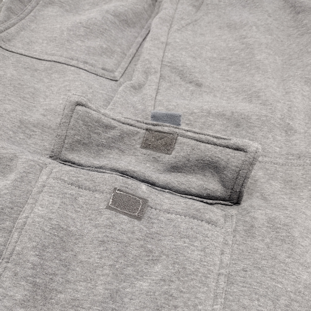 Oscar Sports Big & Tall Heather Gray Fleece Lined Jogging Pants - Picture 6 of 15